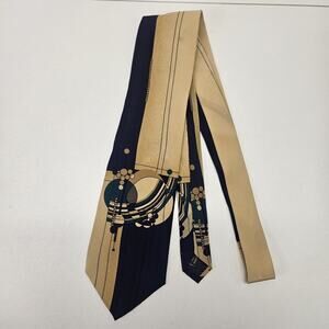 Vtg Boxelder Milwaukee Tie "March Balloons" Frank Lloyd Wright Italy 100% Silk